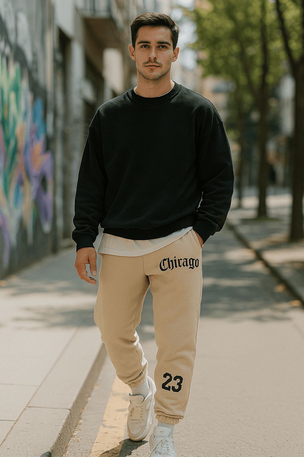Calça Moletom Chicago Unissex – Conforto Flanelado e Estilo Urbano em Alta