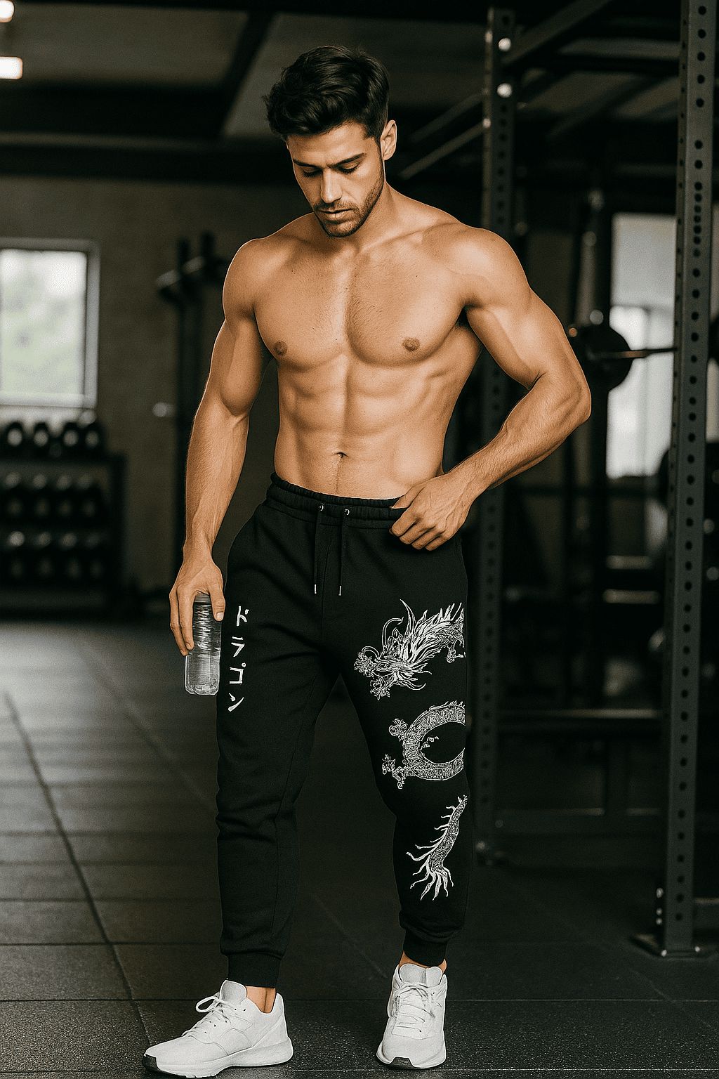 Calça Moletom Streetwear Dragão