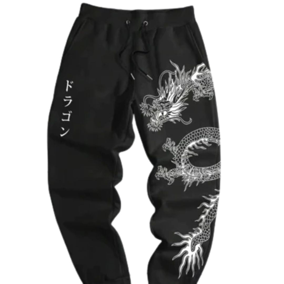 Calça Moletom Streetwear Dragão