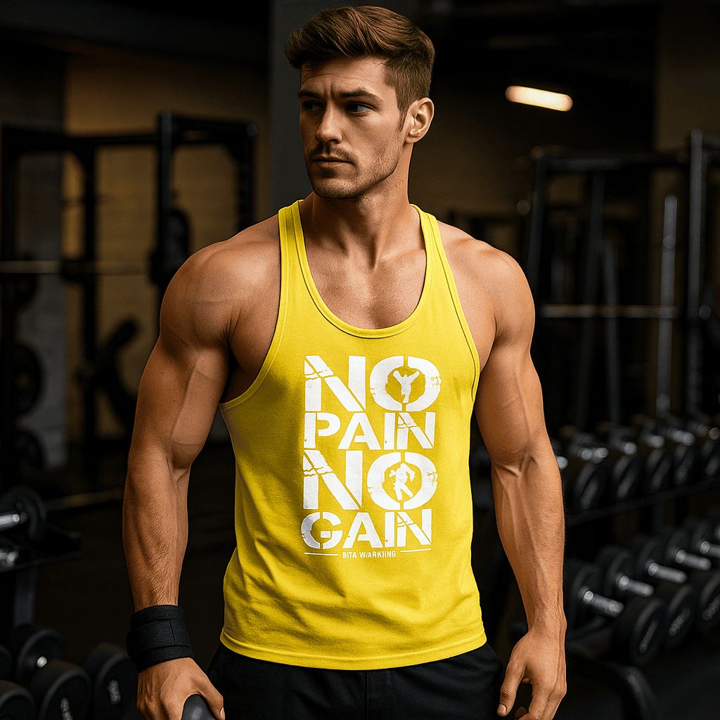 Regata Masculina Fitness com Abertura Escapular – Secagem Rápida e Estilo Basquete Americano