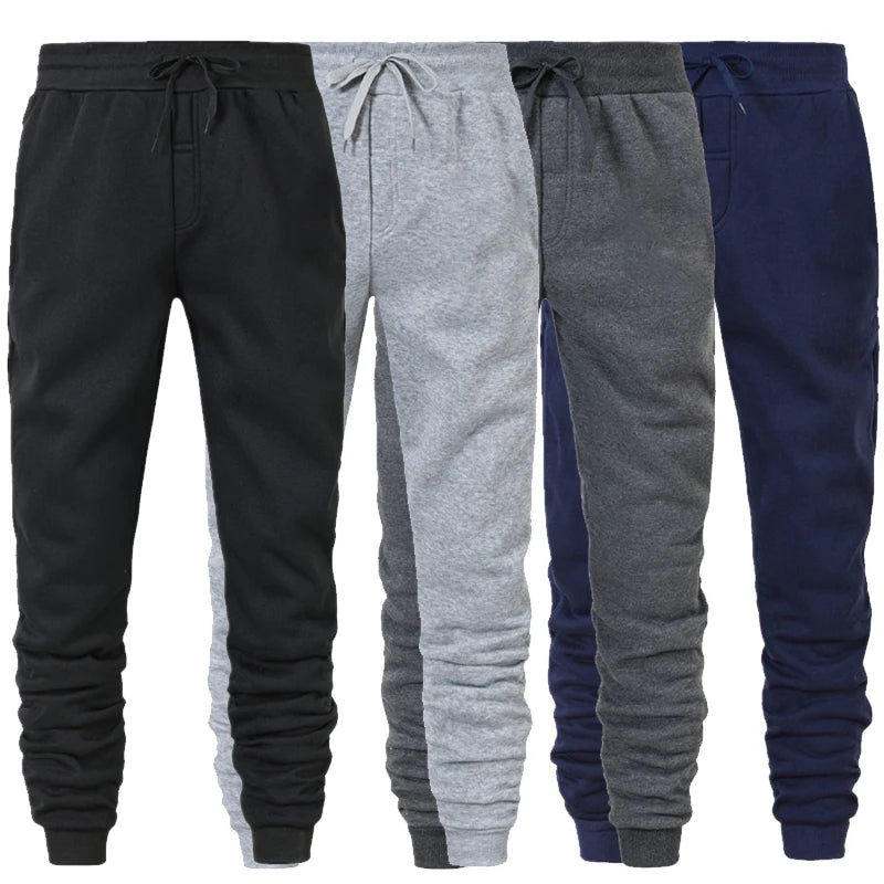 Calça Moletom Lisa Masculina – Estilo Casual e Esportivo para Academia e Corrida