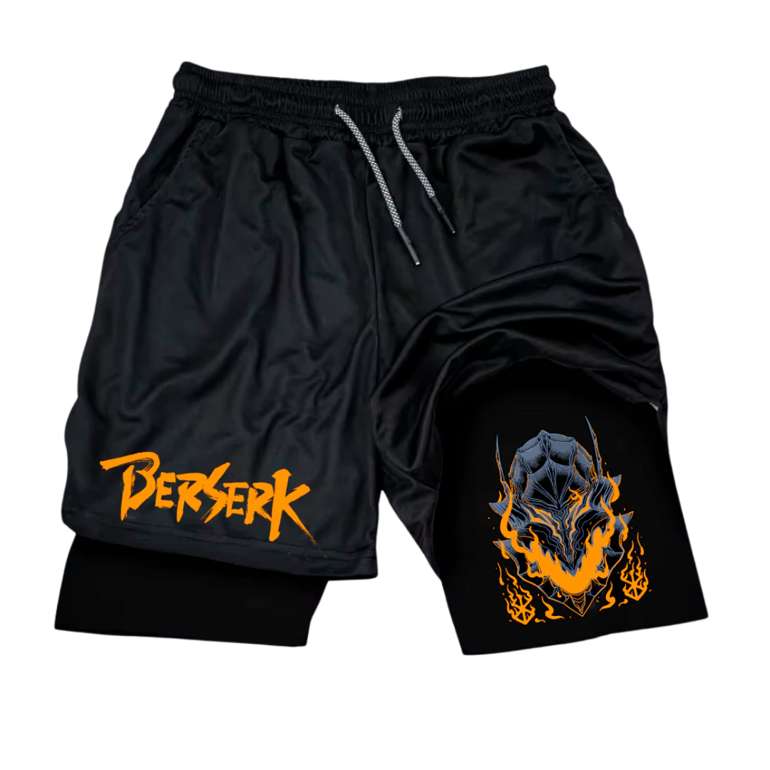 Shorts Esportivos Berserk 2 em 1 – Performance e Conforto em Dobro
