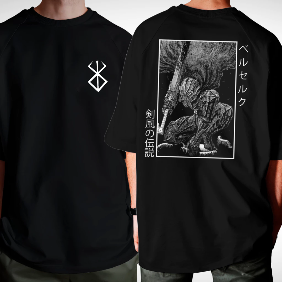 Camiseta Oversized Berserk Algodão 100%