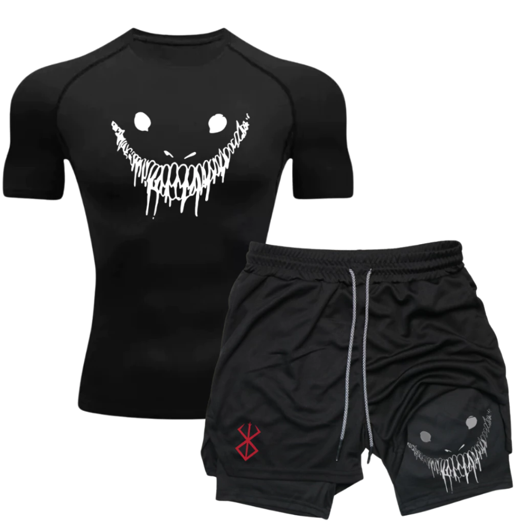 Conjunto de Compressão Berserk – Camiseta + Short 2 em 1