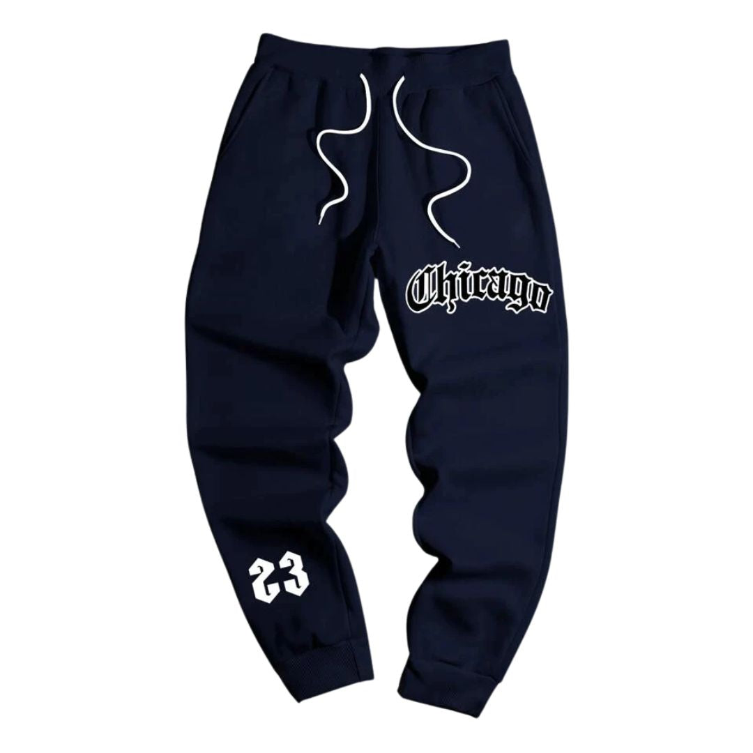 Calça Moletom Chicago Unissex – Conforto Flanelado e Estilo Urbano em Alta
