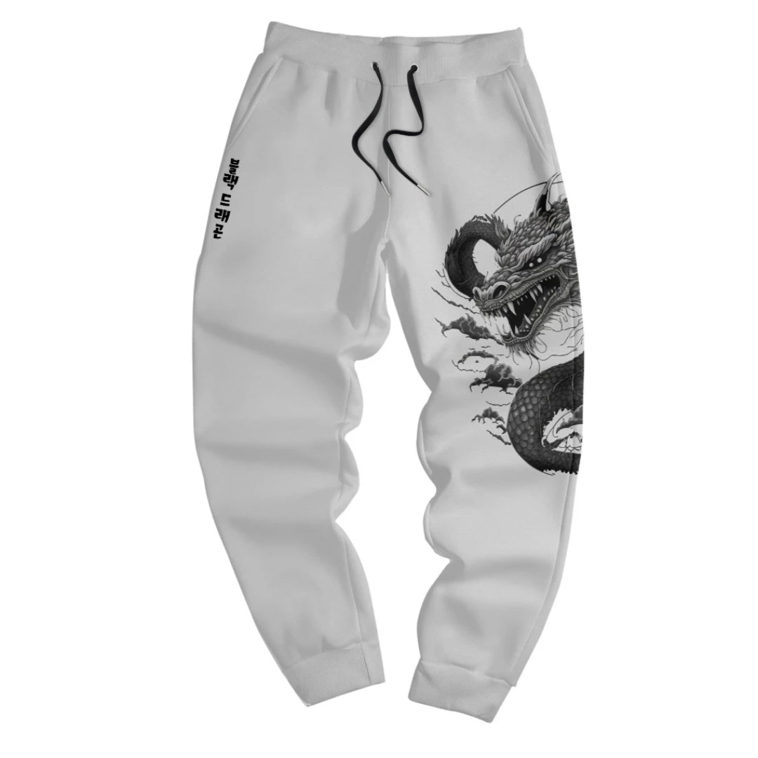 Calça Moletom Streetwear Dragão