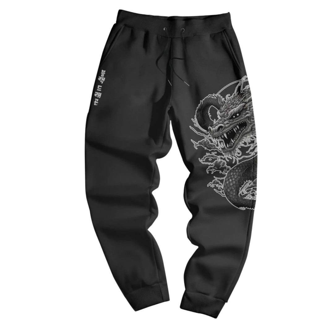 Calça Moletom Streetwear Dragão
