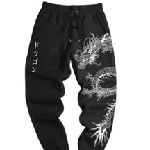 Calça Moletom Streetwear Dragão