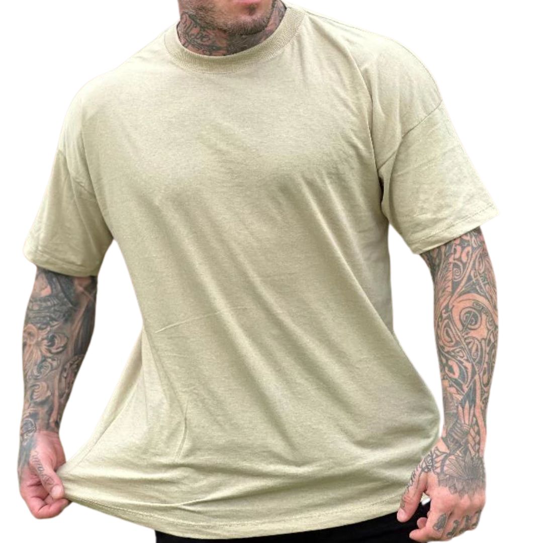 Kit SPARK 4 Camiseta Oversized Masculina Lisa 100% Algodão