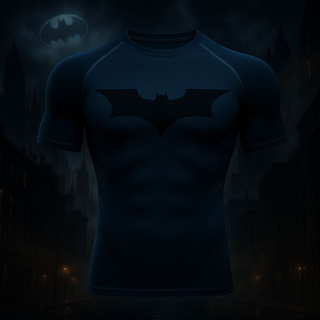 Camiseta de Compressão Masculina Batman - Performance e Estilo