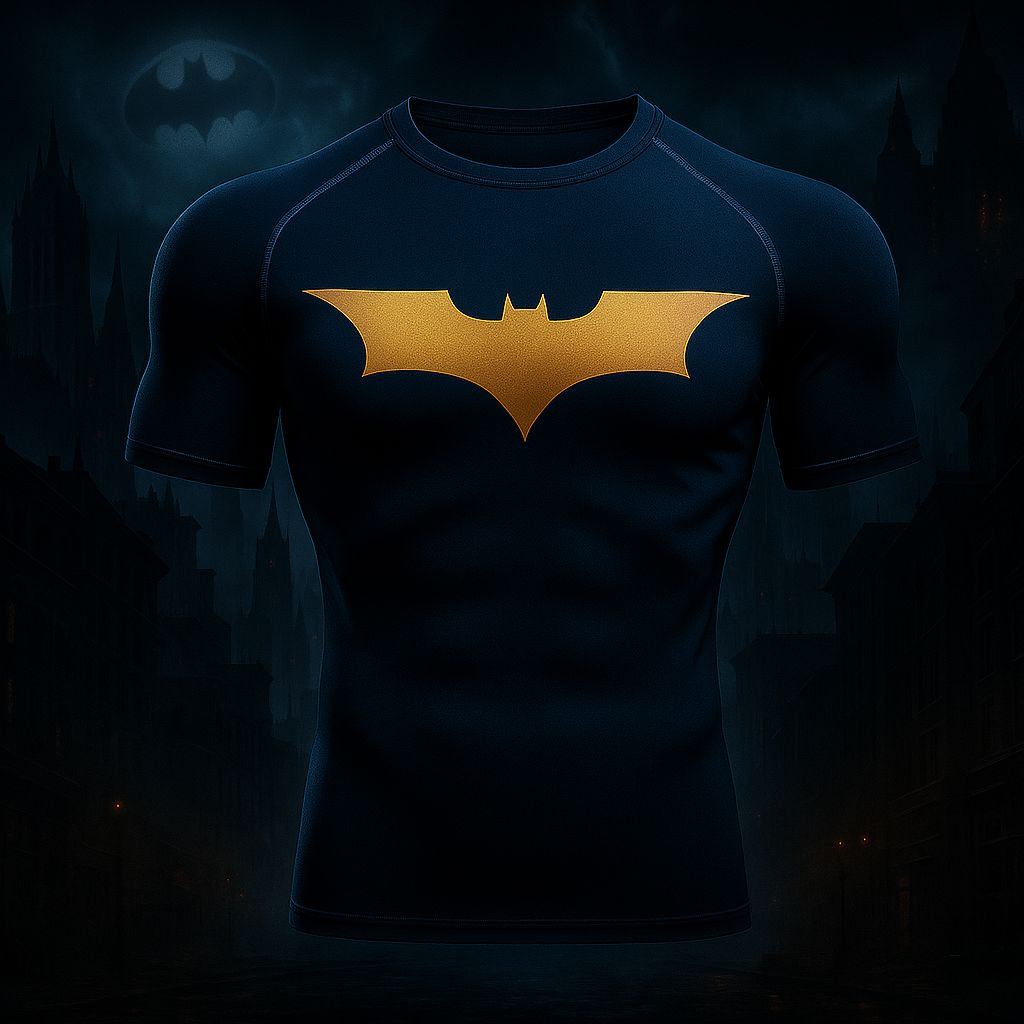 Camiseta de Compressão Masculina Batman - Performance e Estilo
