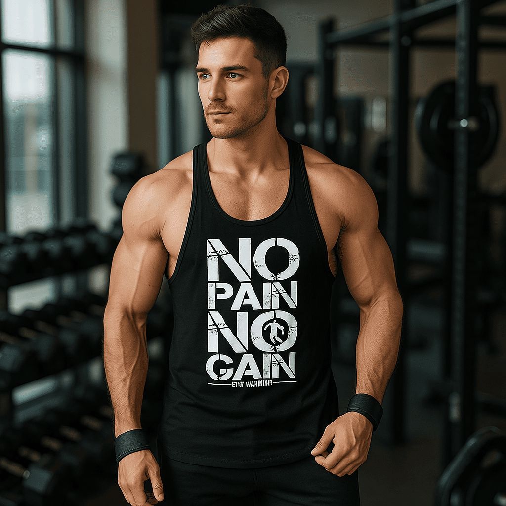 Regata Masculina Fitness com Abertura Escapular – Secagem Rápida e Estilo Basquete Americano