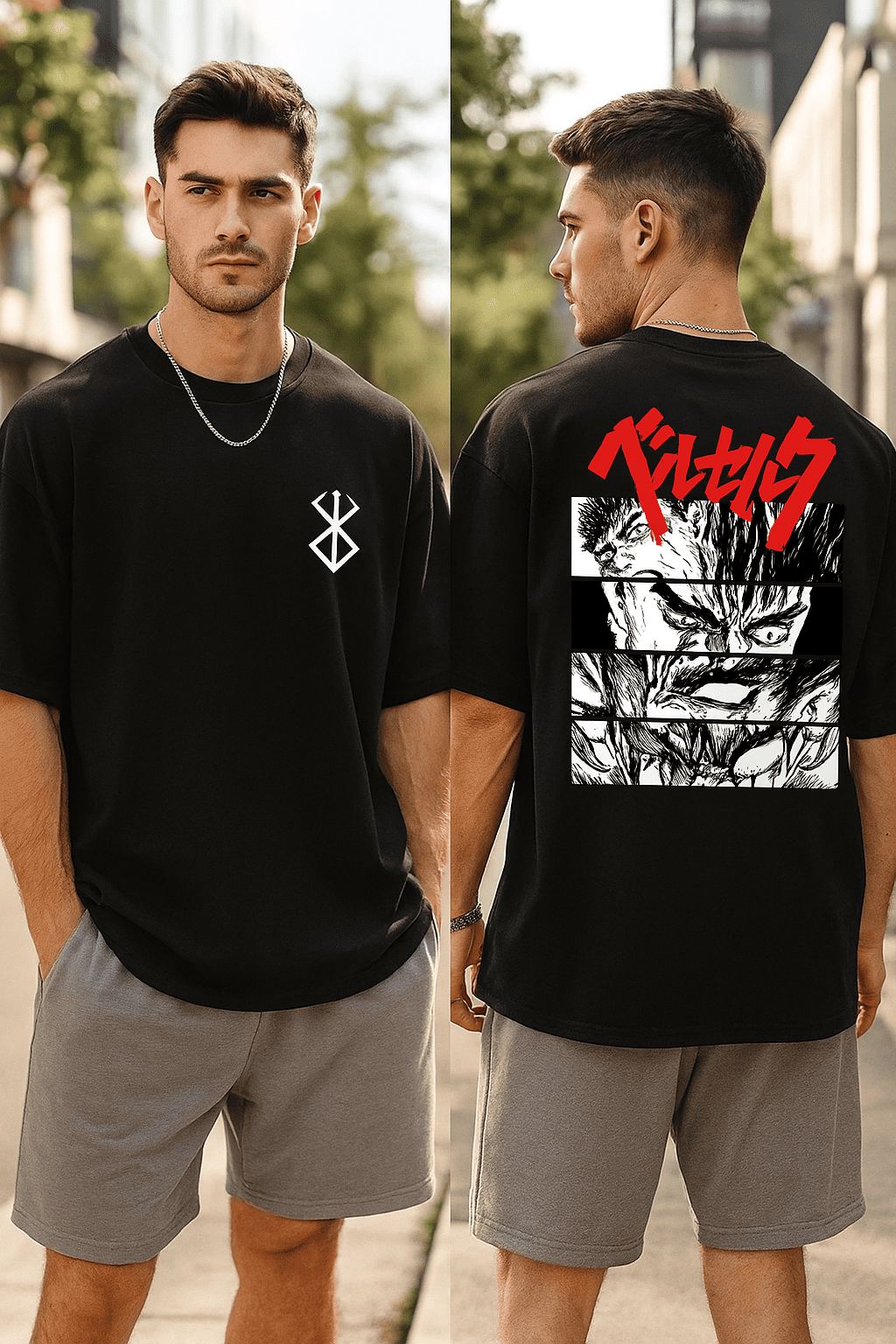 Camiseta Oversized Berserk Algodão 100%