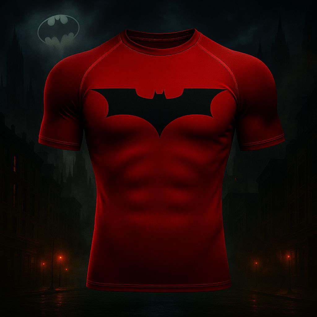 Camiseta de Compressão Masculina Batman - Performance e Estilo