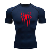Camiseta de Compressão Homem-Aranha - Camiseta Fitness Masculina para Academia e Corrida