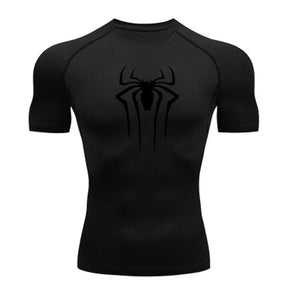 Camiseta de Compressão Homem-Aranha - Camiseta Fitness Masculina para Academia e Corrida