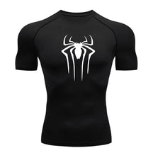 Camiseta de Compressão Homem-Aranha - Camiseta Fitness Masculina para Academia e Corrida