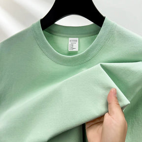 Camiseta Oversized Masculina 100% Algodão Puro – Verão, Gola Redonda, Manga Curta, Estilo Fashion e Respirável