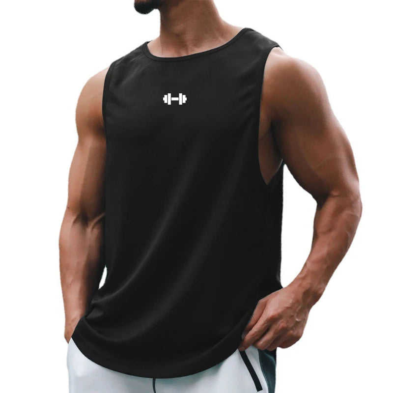 Regata Fitness Masculina de Verão – Academia, Secagem Rápida e Estilo Solto