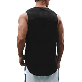 Regata Fitness Masculina de Verão – Academia, Secagem Rápida e Estilo Solto