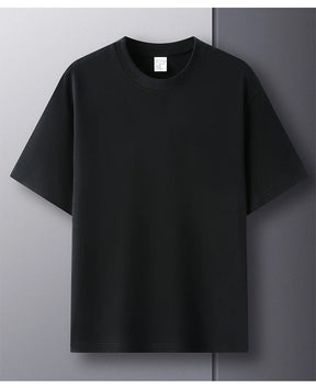 Camiseta Oversized Masculina 100% Algodão Puro – Verão, Gola Redonda, Manga Curta, Estilo Fashion e Respirável
