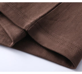 Camiseta Oversized Masculina 100% Algodão Puro – Verão, Gola Redonda, Manga Curta, Estilo Fashion e Respirável