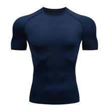 Camiseta de Compressão Masculina - Treinamento ao Ar Livre, Fitness, Academia e Corrida