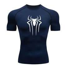 Camiseta de Compressão Homem-Aranha - Camiseta Fitness Masculina para Academia e Corrida