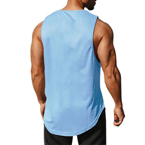 Regata Fitness Masculina de Verão – Academia, Secagem Rápida e Estilo Solto