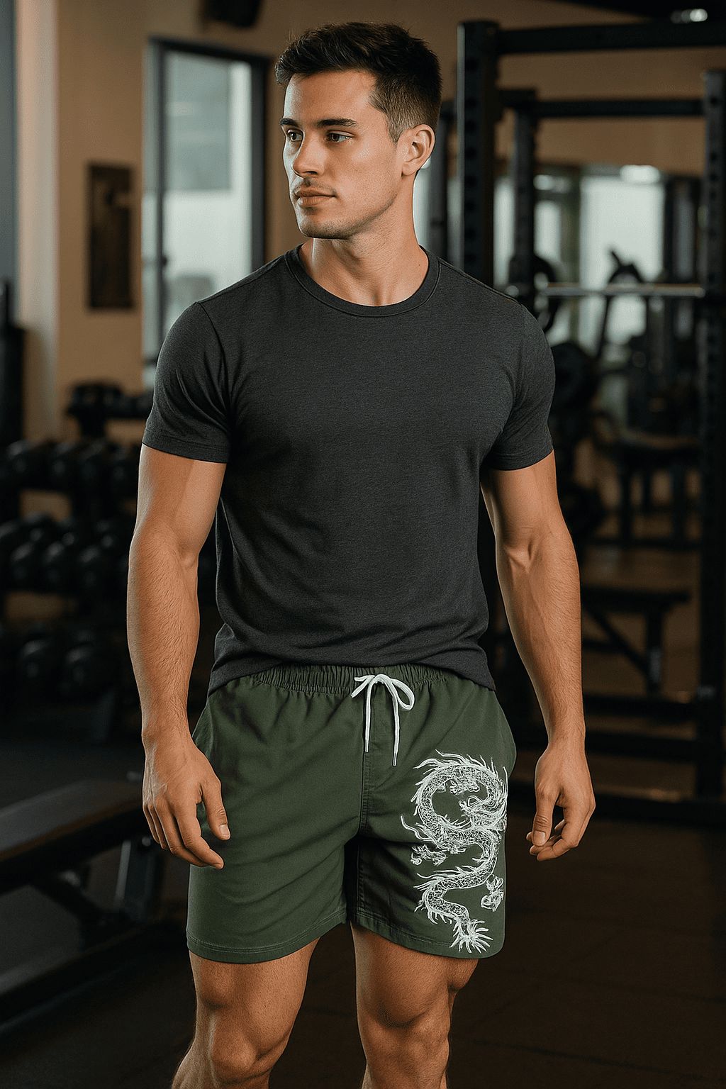 Bermuda Spark Masculina Street Wear – Dragão Chinês