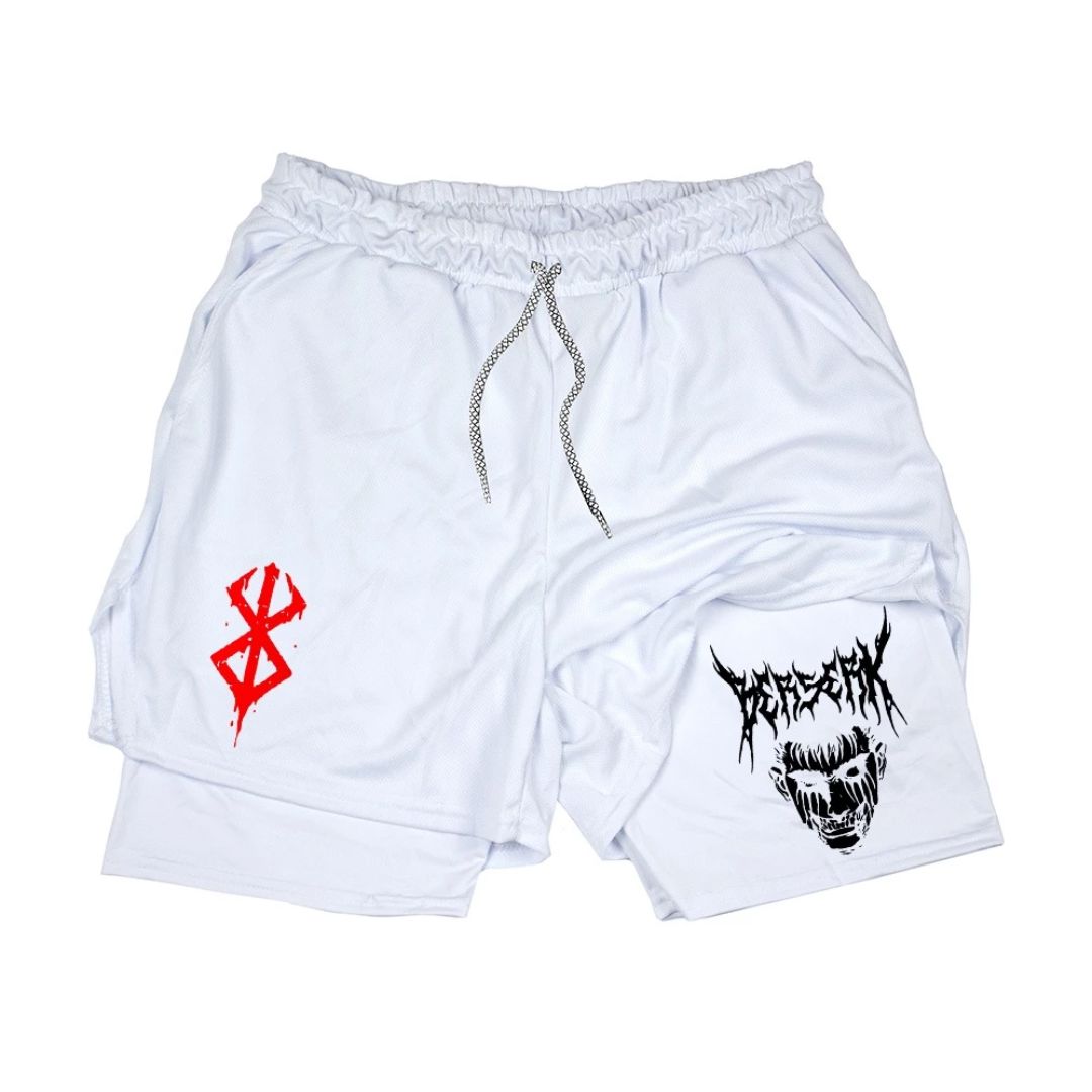 Shorts Esportivos Berserk 2 em 1 – Performance e Conforto em Dobro
