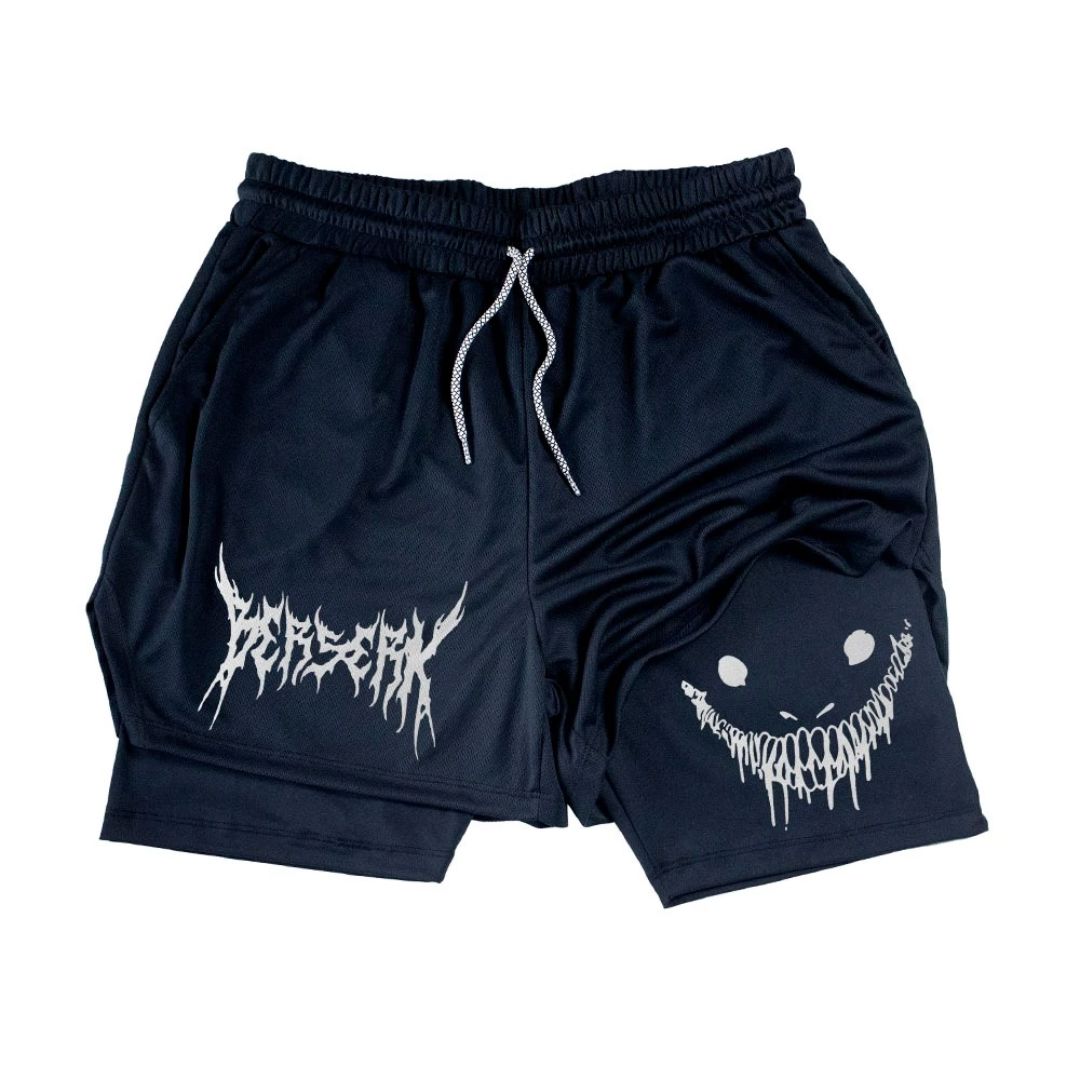 Shorts Esportivos Berserk 2 em 1 – Performance e Conforto em Dobro