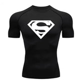 Camiseta de Compressão Superman – Desempenho e Estilo para Treinos de Alto Nível