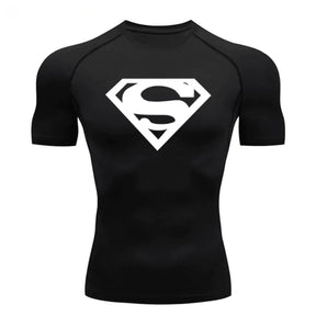 Camiseta de Compressão Superman – Desempenho e Estilo para Treinos de Alto Nível