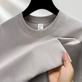 Camiseta Oversized Masculina 100% Algodão Puro – Verão, Gola Redonda, Manga Curta, Estilo Fashion e Respirável