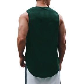 Regata Fitness Masculina de Verão – Academia, Secagem Rápida e Estilo Solto