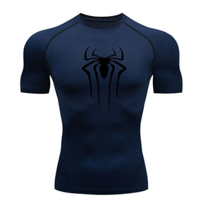 Camiseta de Compressão Homem-Aranha - Camiseta Fitness Masculina para Academia e Corrida