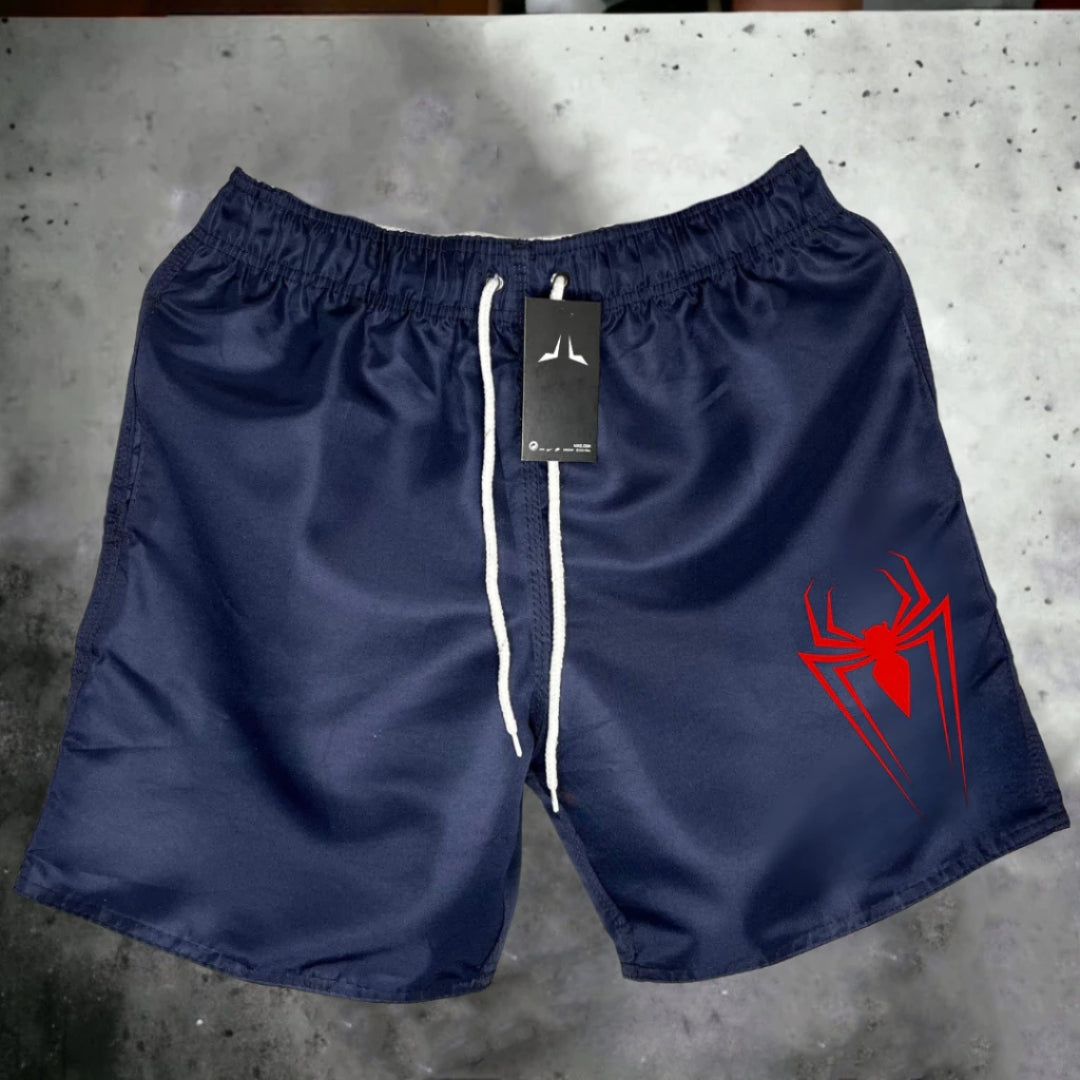 Bermuda Masculina Spider-Man – Estilo, Conforto e Performance para Academia, Praia e Lazer