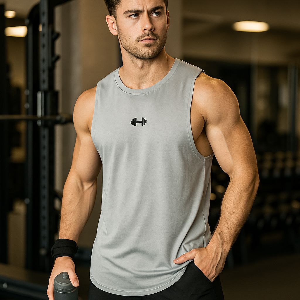 Regata Fitness Masculina de Verão – Academia, Secagem Rápida e Estilo Solto