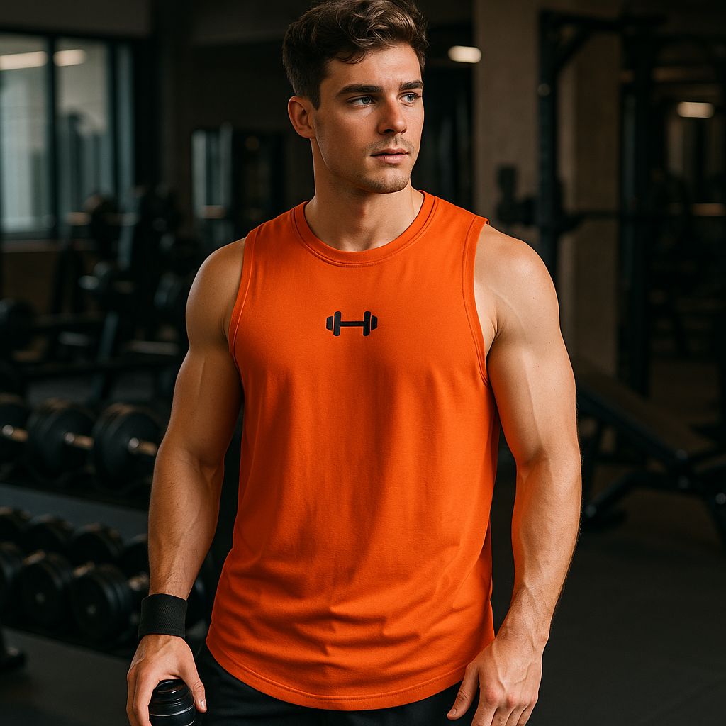 Regata Fitness Masculina de Verão – Academia, Secagem Rápida e Estilo Solto