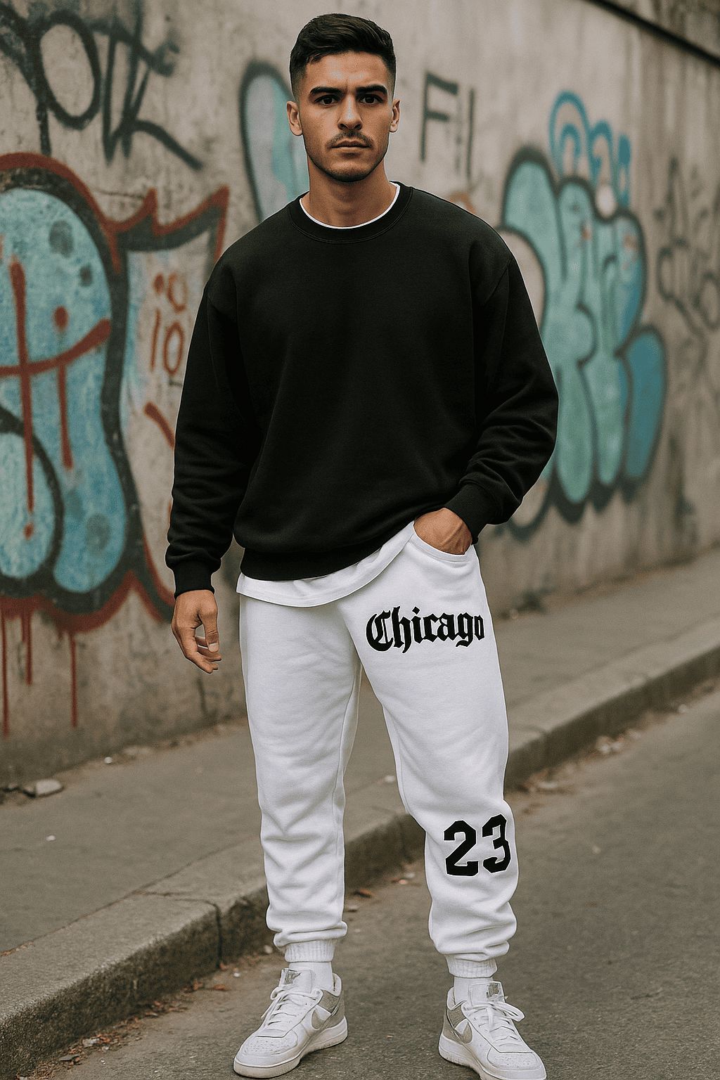 Calça Moletom Chicago Unissex – Conforto Flanelado e Estilo Urbano em Alta