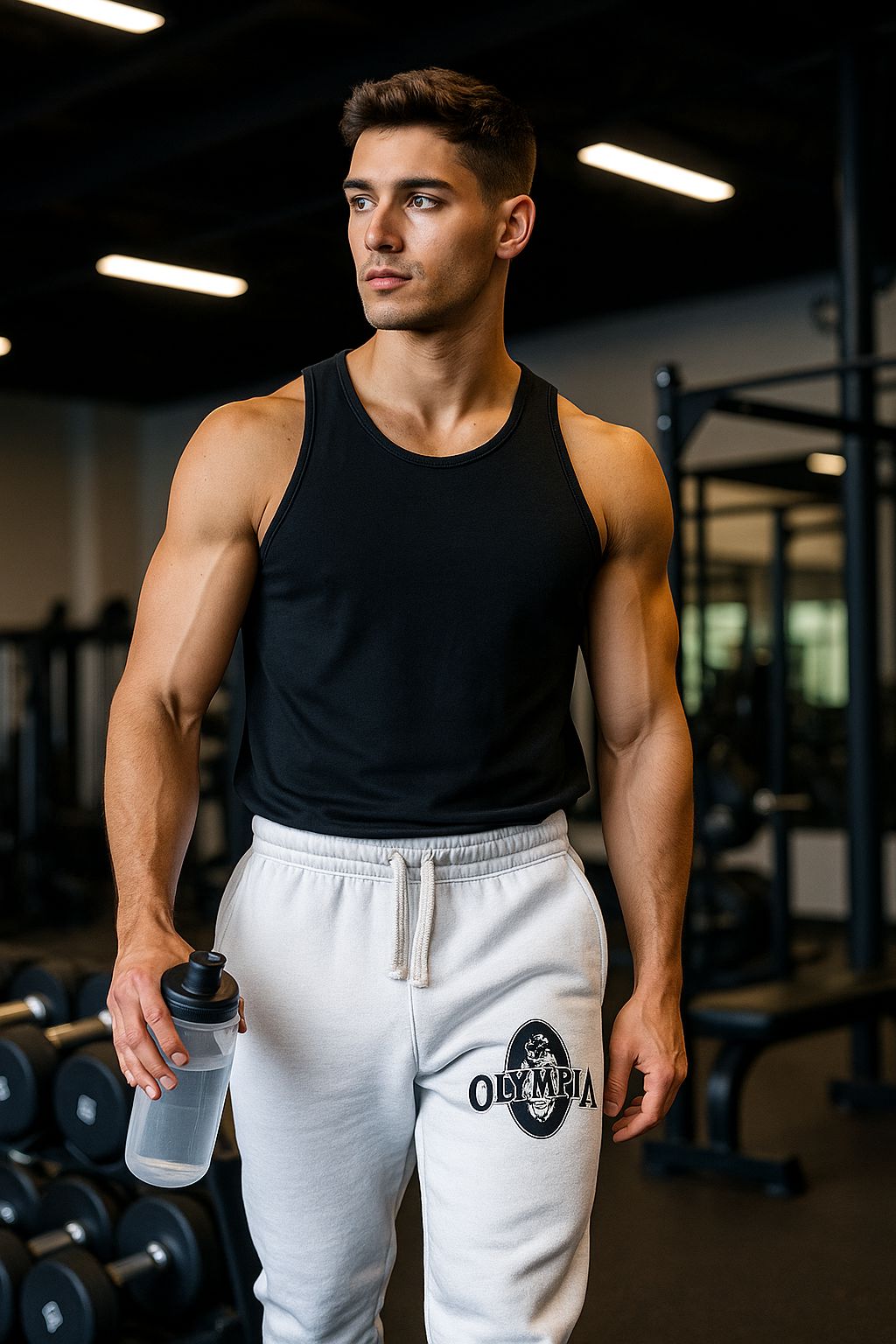 Calça Moletom Mr. Olympia – Conforto Extremo, Estilo de Campeão